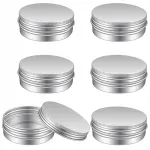 Metallist alumiiniumist kreemitopsid, 60 ml, komplekt 6 tk