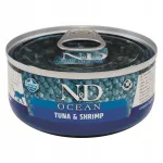 Farmina N&D Cat Ocean tuunikala ja krevettidega m&auml;rg kassitoit 70g