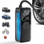 Autokompressor, juhtmevaba jalgrattapump powerbanki ja USB-ga