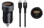 Auto laadija USB-C ja USB-A, 20W, adapteriga