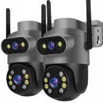 V&auml;litingimuste WiFi videokaamera, 10 MP, mikrofoniga, p&ouml;&ouml;ratav, Ultra HD, j&auml;lgimisfunktsiooniga