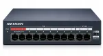 HIKVISION POE kommuter 8 PoE porti, 2 uplink, 60W, 10/100Mbps, IP kaameratele
