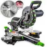 Nurgasaag 2000W puidule laseriga ja 255mm 60T kettaga
