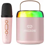 Laste karaoke mikrofon MOZOS MK-PINK Bluetooth-k&otilde;lariga