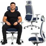 Ergonoomiline kontori- ja m&auml;ngutool V3, reguleeritav, hall