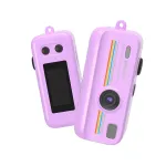Mini Retro K9 HD digitaalkaamera v&otilde;tmehoidja, lillakas