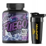 Vadakuvalgukontsentraat FUEGO Whey Protein 900 g marja maitsega, koos &scaron;ejkeriga