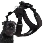 Koera valja AirTag kohaga, must, suurus S (43-56 cm)