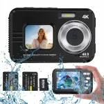Digitaalne 4K kaamera, 48MPX, veekindel, 64GB