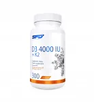 Toidulisand SFD D3 4000+K2, 300 tabletti
