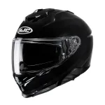 Motorratta kiiver HJC I71 must, suurus L, kaitsekilbiga, ECE R22-06