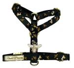 Loomade rakmed GUARD BEE, mustad ja kuldsed, 10 mm laiad