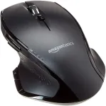 Juhtmevaba USB hiir Amazon Basics GP9BK, 2.4 GHz, 1600 DPI, suur