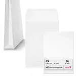 Laiendatavad RBD &uuml;mbrikud, valged, B5, ise kleepuvad, ribaga, 50 tk