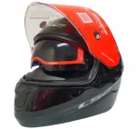 Motorratturi kiiver LS2 FF320, must, XXL, koos visiiriga