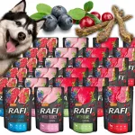 Rafi Dolina Noteci koerakonservid komplekt, 24 x 300 g + n&auml;rimism&auml;nguasi