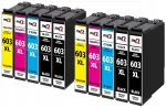 Tindikassettid Epson XP-3100/3150/3155/2100/2150/2155, 603 XL, 10 tk