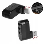USB jagaja, 3 pesa, 180&deg; nurga all