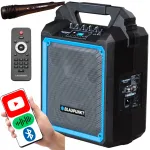 Bluetooth kaasaskantav k&otilde;lar Blaupunkt MB06 karaokemikrofoni ja puldiga