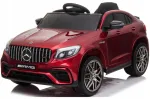 Laste elektriauto Mercedes GLC 63S, 4x4, 180 W, burgundi v&auml;rvi, l&auml;ikiv