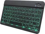ZIENSTAR juhtmevaba mini Bluetooth klaviatuur, AZERTY, valgustusega