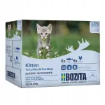 Kassitoit BOZITA KITTEN liha ja kalaga kastmes, 12 x 85 g