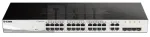 V&otilde;rgu&shy;l&uuml;liti DGS-1210-24, 24 x 1000Base-T, 4 x kombineeritud pesa