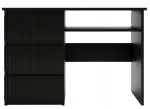 Kirjutuslaud CS9, 110 cm, must, MDF