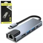 Adapter HUB 5-in-1: HDMI, USB-C, USB, RJ45, DEX
