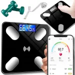 SLIM 180KG 25in1 anal&uuml;&uuml;tilised vannitoakaalud Android iOS Bluetooth LCD