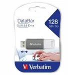 USB-m&auml;lupulk Verbatim DataBar 128GB, hall, USB 2.0
