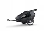 Jalgrattak&auml;ru Croozer Yuuna Moonlight Black 2, ilma istmeteta, modulaarne