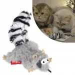 Kassim&auml;nguasi &bdquo;Raccoon&ldquo; kunstkarusnaha ja kassirohuga, tekstiilist, 8 cm