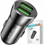 Autolaadija ROCK H8, 2x USB, kiire laadimine