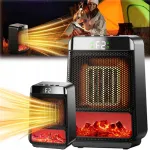 Elektrikamin 3D leegiefektiga, 1000 W, taimeriga