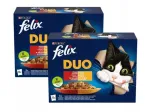 FELIX WET Duo m&auml;rg kassitoit, maitsed želees, 12 x 85 g, 2 pakki
