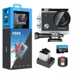 AKASO V50X tegevuskaamera, 4K, 30 kaadrit/s, 64 GB, WiFi, stabilisaator, veekindel kuni 40 m