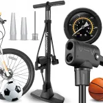 Jalgrattapump manomeetriga 160 PSI Presta Schrader koos pallin&otilde;elaga