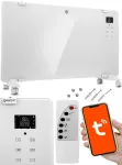 Elektriline konvektork&uuml;tteseade 2000W, klaasist, LED-ekraaniga ja WiFi, valge