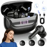 HIFI juhtmevabad k&otilde;rvaklapid k&otilde;rvadesse, mustad, Bluetooth 5.4, veekindlad