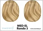 MED-EL Rondo 3 protsessori kaas, heledate juustega