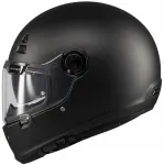Retro mootorratturi kiiver MT JARAMA SV PURE BLACK MATT, matt must