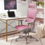 Ergonoomiline kontoritool Ergohuman 2 Elite, p&ouml;&ouml;rlev mehhanism, roosa