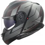 Mootorratturi kiiver LS2 FF908 STROBE II CODE, must/hall, suurus L