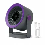 Lauaventilaator USB-C LCD-ga, vaikne ja v&otilde;imas