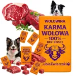 Koerte k&uuml;lmutatud kondita veiseliha, 20 kg (BARF kuubikud)