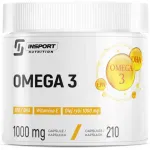 Toidulisand OMEGA 3 1000 mg 210 kapslit, EPA, DHA, vitamiin E, INSPORT