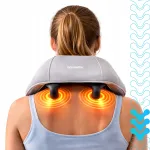 Juhtmevaba kaela- ja kaelaosa massager soojendusega, 3 režiimi, 120-minutiline massaaž