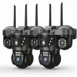 V&auml;liskaabel p&ouml;&ouml;rlev WiFi-kaamera, 6 MP, Quad HD, mikrofoniga ja j&auml;lgimisfunktsiooniga