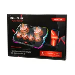S&uuml;learvuti jahutusalus 2 RGB LED USB ventilaatoriga Vortex